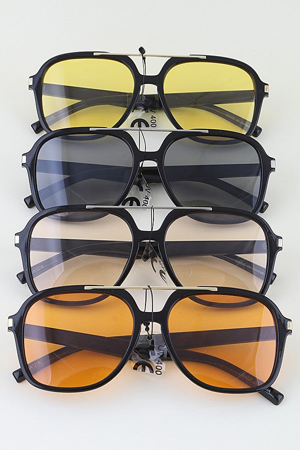 Modern Aviator Block Sunglasses